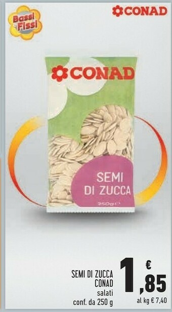 Conad City Conad - Semi Di Zucca 250 G(ml) offerta