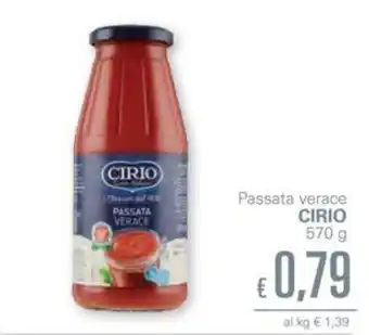 Unes Cirio Passata verace 570g offerta