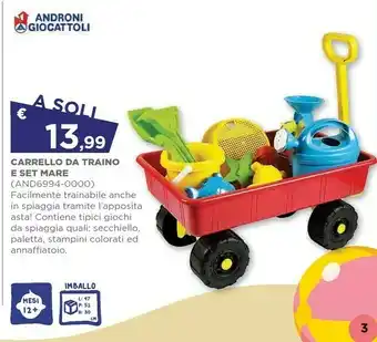 Androni Giocattoli Carrello Da Traino E Set Mare