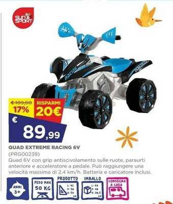 Sun & Sport Quad Extreme Racing 6v