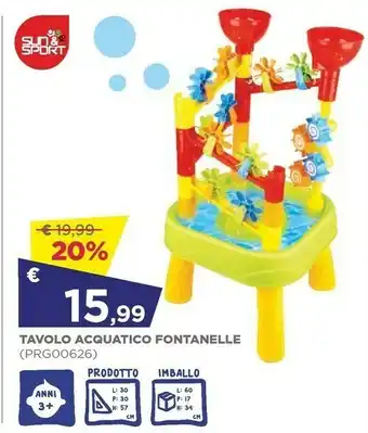 Toys Center Sun & Sport Tavolo Acquatico Fontanele offerta