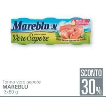 Unes 30% Sconto Mareblu Tonno vero sapore 3x60g offerta