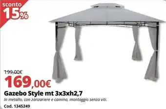 Gazebo Style Mt 3x3 H 2,7