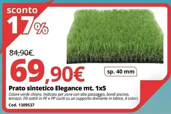 Prato Sintetico Elegance Mt 1x5