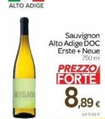 Carrefour Sauvignon Alto Adige DOC Erste + Neue 750 ml offerta