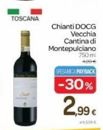 Carrefour Chianti DOCG Vecchia Cantina di Montepulciano 750 ml offerta