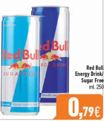 C+C Cash and Carry Red Bull Energy Drink Sugar Free ml.250 offerta