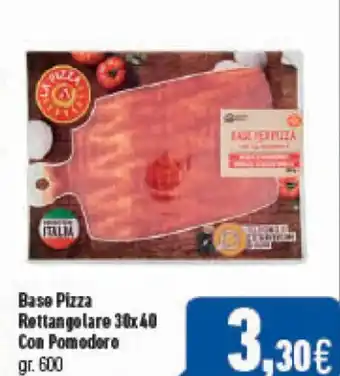 C+C Cash and Carry Base Pizza Rettangolare 30x40 Con Pomodoro gr.600 offerta