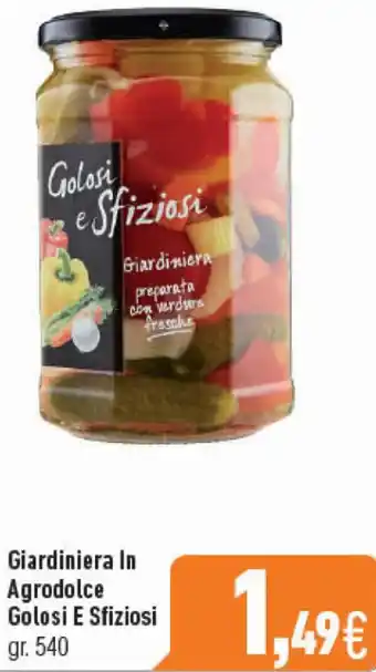 Giardiniera In Agrodolce Golosi e Sfiziosi gr.540