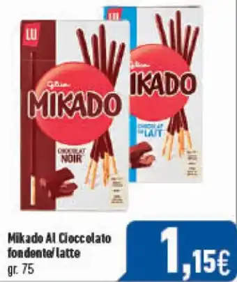 C+C Cash and Carry Mikado al Cioccolato fondente/latte gr.75 offerta