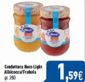 C+C Cash and Carry Confettura Hero Light Albicocca/Frahola gr.280 offerta