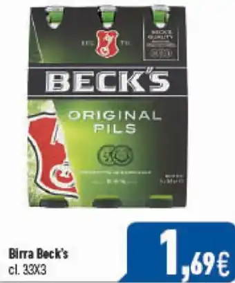 C+C Cash and Carry Beck's Birra cl. 33x3 offerta