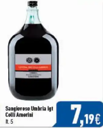 Sangiovese Umbria Igt Celli Amerini lt. 5