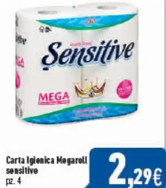 C+C Cash and Carry Sensitive Carta Igienica Megaroll pz. 4 offerta