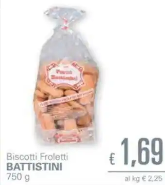 Unes Battistini Biscotti Froletti 750g offerta