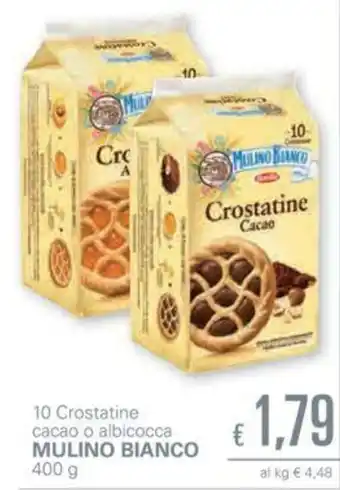 Unes Mulino Bianco 10 Crostatine cacao o albicocca 400g offerta
