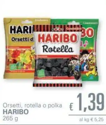 Unes Haribo Orsetti, rotella o polka 265g offerta