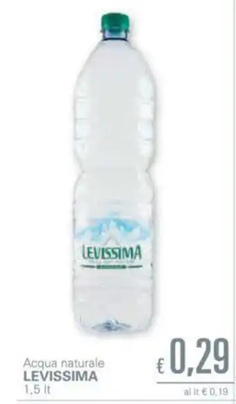 Unes Levissima Acqua Naturale 1,5lt offerta