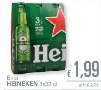 Unes Heineken Birra 3x33cl offerta