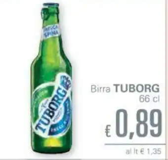 Unes Tuborg Birra 66cl offerta
