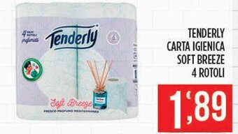 Supermercato Pollio Tenderly Carta Igienica Soft Breeze 4 rotoli offerta