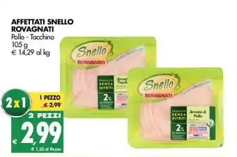 Tigros Snello Rovagnati Affettati 105g offerta