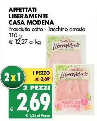 Tigros Casa Modena Liberamente Affettati 110g offerta