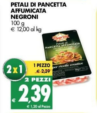 Tigros Negroni Petali di Pancetta Affumicata 100g offerta