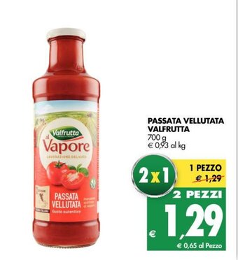 Tigros Valfrutta Passata Vellutata 700g offerta