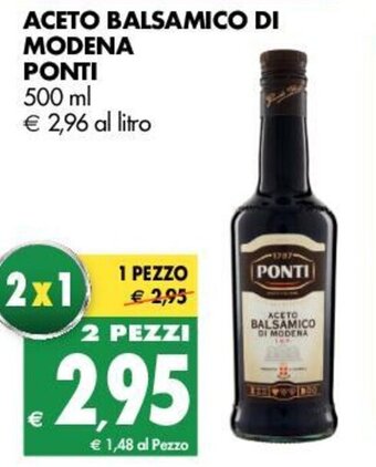 Tigros Ponti Aceto Balsamico di Modeno 500ml offerta