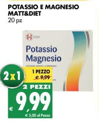 Tigros Matt & Diet Potassio E Magnesio 20 pz offerta