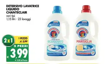 Tigros Chanteclair Detersivo Lavatrice Liquido 1,15 litri offerta