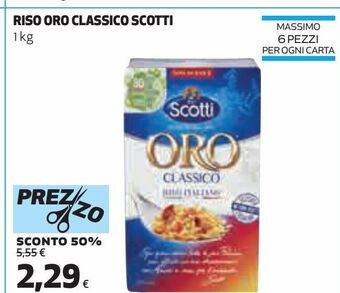 Coop Riso oro classico scotti offerta