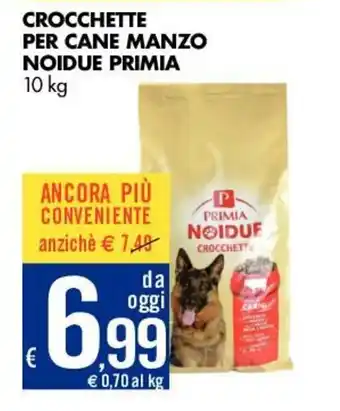 Tigros Primia Noidue Crocchette Per Cane Manzo 10kg offerta