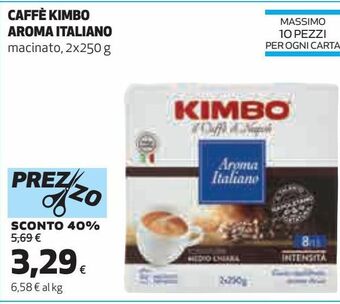Coop Caffè kimbo aroma italiano offerta