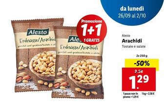 Lidl Arachidi offerta