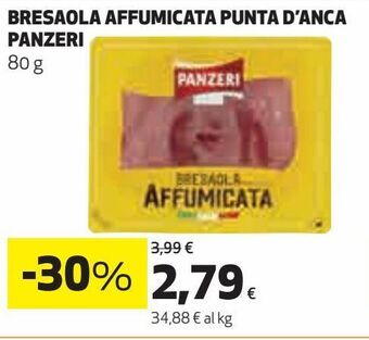 Coop Bresaola affumicata punta d'anca panzeri offerta