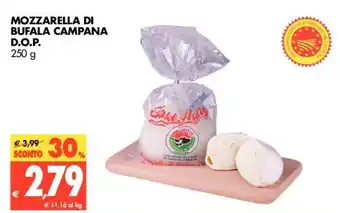 Tigros Campana Mozzarella di Bufala D.o.p. 250g offerta