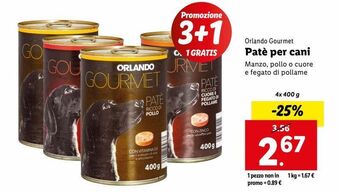 Lidl Patè per cani offerta