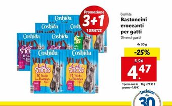 Lidl Bastoncini croccanti per gatti offerta