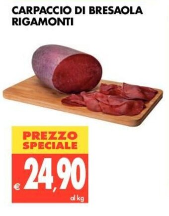 Tigros Rigamonti Carpaccio di Bresaola offerta