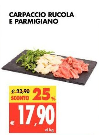 Tigros Carpaccio Rucola E Parmigiano offerta