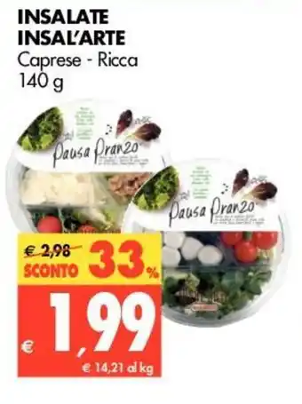 Tigros Insalate Insal'Arte 140g offerta