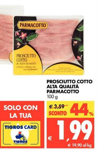 Parmacotto Prosciutto Cotto Alta Qualità 100g