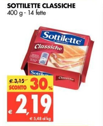 Tigros Sottilette Classiche 400g offerta