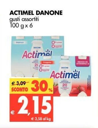 Tigros Danone Actimel 100g x 6 offerta