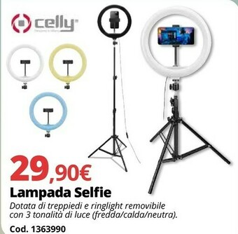 Brico Io Celly Lampada Selfie offerta