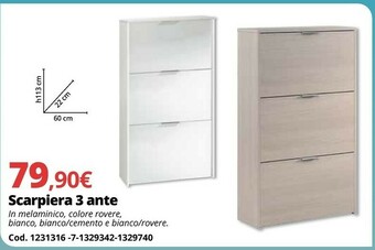 Brico Io Scarpiera 3 Ante offerta