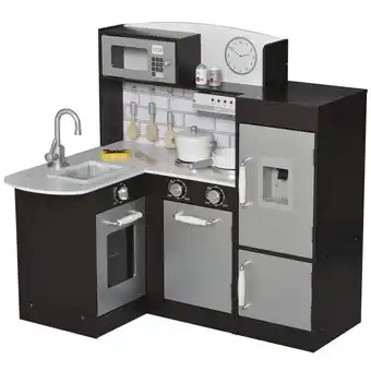 Cucina giocattolo per bambini in legno età 3 anni nero