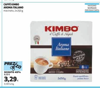 Coop Caffe kimbo aroma italiano offerta